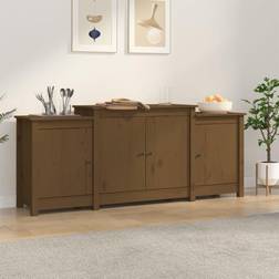 vidaXL Skänk honungsbrun Sideboard