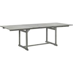 vidaXL Bois d'Acacia Massif Table À Díner de Jardin 160-240 x 100 x 75 cm