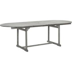 vidaXL Garden Dining Table 160-240 x 100 x 75 cm Solid Acacia Wood