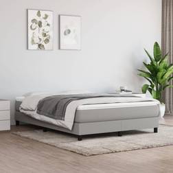 vidaXL Lichtgrijs Bedframe 140x200 cm Grijs