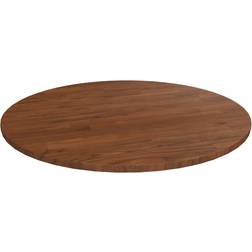 vidaXL Round Top Dark Brown Ø23.6x0.6 cm Plateau de table