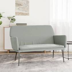 vidaXL Banc Gris Clair 108 x 79 x 79 cm Banquette