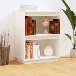 vidaXL Konsolskab 60 x 34 x 75 cm Massivt Fyrretræ Hvid Konsolbord