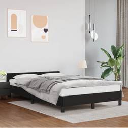 vidaXL Estructura De Cama Con Cabecero 120x200 cm - Negro