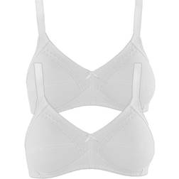 Naturana 2er Pack Baumwoll Soft BH Natural