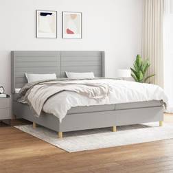 vidaXL Boxspring Met Matras Stof 200x200 cm