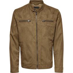 Only & Sons Male Jacke Wildlederimitat