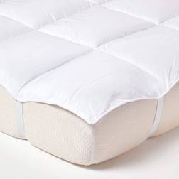 Homescapes Super Microfibre Topper Protège-matelas Blanc (190x90cm)