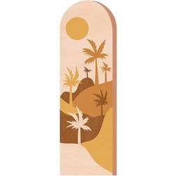 WallPops Decals Neutral Tan Tropical Oasis Self-adhesive Decoration