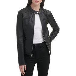 Guess Faux Leather Racer Jacket