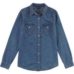 Wrangler Women's Western Snap Denim Shirt