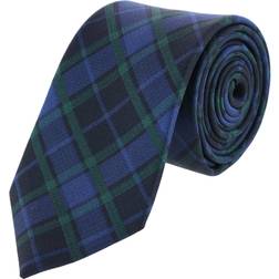 Men's Blackwatch Plaid Silk Tie Green