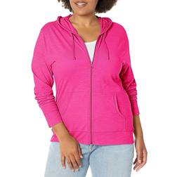 Hanes womens Slub Jersey fashion hoodies, Amaranth