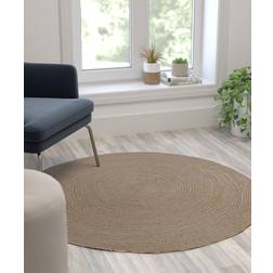 Flash Furniture 4 Foot Round Jute Natural