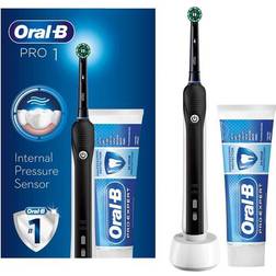 Oral-B Pro 1 650 Crossaction Electric Toothbrush + Pro Expert Toothpaste