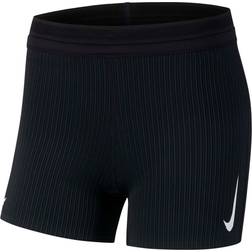 NIKE AeroSwift Tight Running Shorts - Black/White