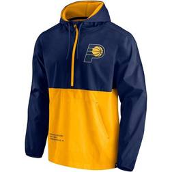 Fanatics Men's Indiana Pacers Anorak Block Party Windbreaker Half-Zip Hoodie