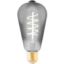 Eglo Ledfilamentlamp St64 Smoky E27 4w Zwart