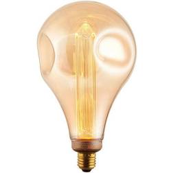 Loops Vintage led Filament Light Bulb amber glass E27 Screw 2.5W xl 243mm Dimple Lamp