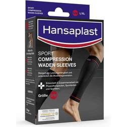 Hansaplast Sport Kompression Vadbandage för Stöd för Muskler, 1 Par, S/M