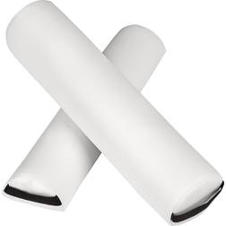 tectake 2 Coussins Rouleaux de Table de Massage pour Cou et Genoux blanc