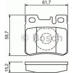 Bosch 0 986 490 260 Bremsbelagsatz