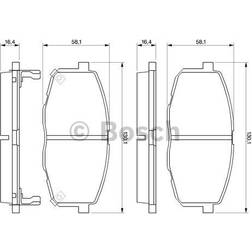 Bosch BP949 Bremsbeläge Vorderachse