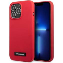Karl Lagerfeld iPhone 13 Pro Hardcase Rød Silikoneplade