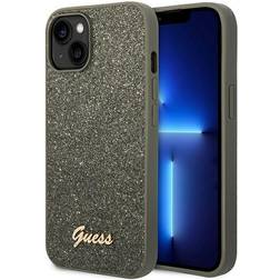 Guess Glitter Flakes Case iPhone 14 Plus Grön