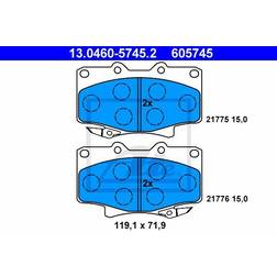 ATE 13.0460-5745.2 Bremsbelagsatz, Scheibenbremse