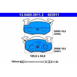 ATE 13.0460-3911.2 Jeu de Plaquettes de Frein 9 Berline Clio 1 Peugeot 305 II Berline