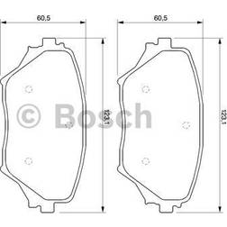 Bosch 0 986 424 719 Juego De Pastillas De Freno Low-Metallic Chapa Antichirridos