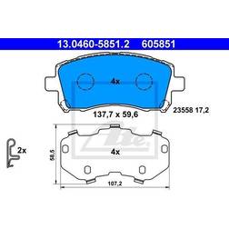 ATE Bremseklodser 13.0460-5851.2