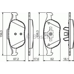 Bosch BP414 Bremsbeläge Vorderachse