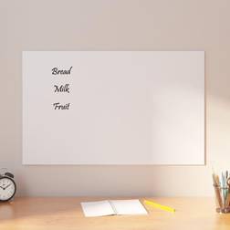 vidaXL white, 80 Wall-mounted Magnetic Board Tempered Glass