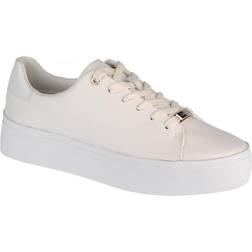 Calvin Klein Flatform Lace Up - White