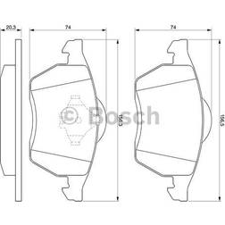 Bosch 0 986 494 003 Bremsbeläge