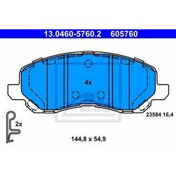 ATE Jeu de Plaquettes de Frein 13.0460-5760.2