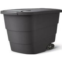 Prosperplast Cubo De Basura De Jardín Wheeler Con Eje Metálico Wheeler 90L 58.3x39.4x78.3 cm Antracita