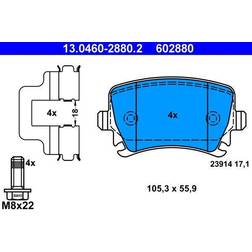 ATE Bremsbelagsatz Audi A3 A4 A6 1T1 1T2