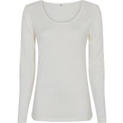 Triumph Langærmet t-shirt økologisk uld ivory