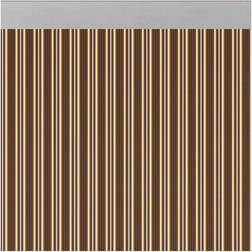 Rideau De Porte Ferrara Opaque Brun-Ivoire Couleur 90x210 cm M63122 Acudam