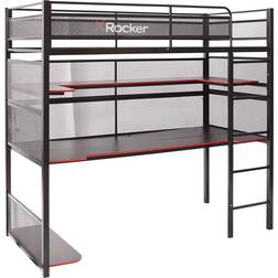 X-Rocker BattleBunk Gaming Bed with Desk 41.3x77.6"