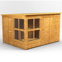 power 10x8, 6 Foot Pent Potting Shed Combi (Building Area )