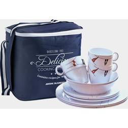 Marine Business Regata Set 24 Tableware Platos para barco, Cuberteria para barco