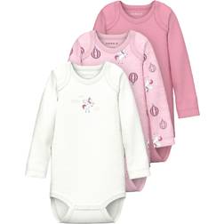 Name It Langarmbody 3er Pack Parfait Pink