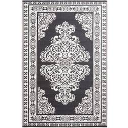 Homescapes Motif Reversible Rug White, Black