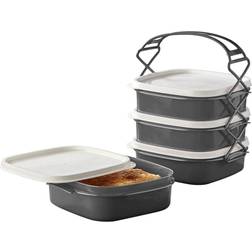 Northix Large lunch box in 4 parts