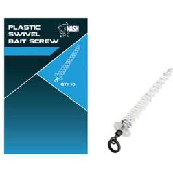 Nash Plastic Swivel Bait Screw White 21 mm