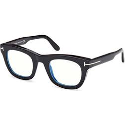 Tom Ford FT5872-B Bleues-Light Block 001 De Vue Homme Noires (Seulement Monture)